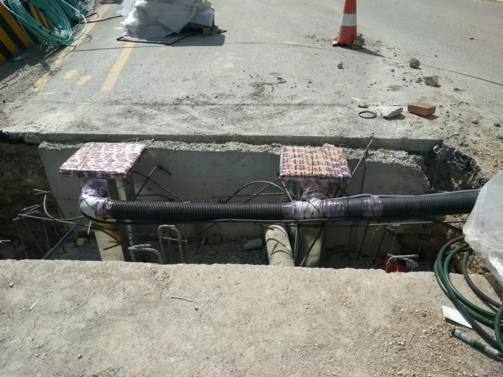 Road blocker montaj yuvası — Model Mühendislik saha arşivi