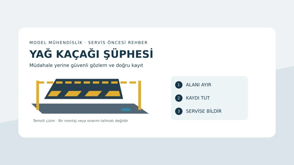 Road Blocker Yağ Kaçağı: Servis Öncesi Güvenli Kayıt